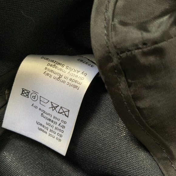 NWT Akris Punto Black Faux Snakeskin High Collar Jacket Sz 10 - Picture 16 of 16